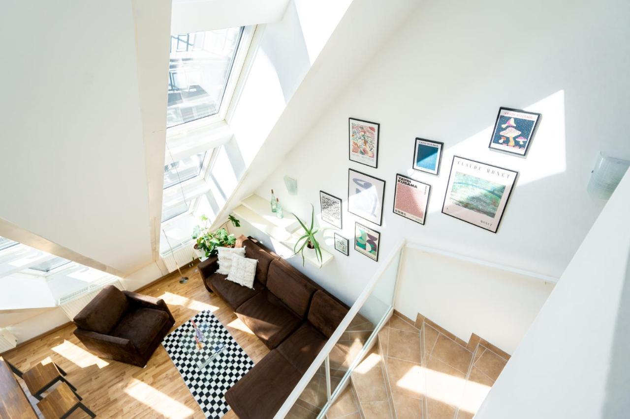 Unique Maisonette Apartment Gasometer 12Th Floor Wenen Buitenkant foto